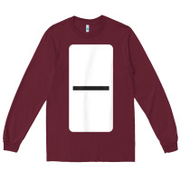 Burgundy Double Blank Dominoes Halloween Costume Domino Game Long Sleeve Tee - minhPixels