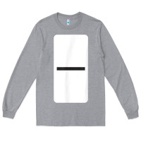 Heather Grey Double Blank Dominoes Halloween Costume Domino Game Long Sleeve Tee - minhPixels
