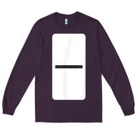 Plum Double Blank Dominoes Halloween Costume Domino Game Long Sleeve Tee - minhPixels