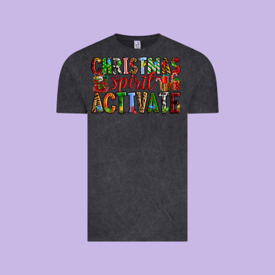 Christmas Spirit Activate Vintage Tee Designed By Ranaportraitstore