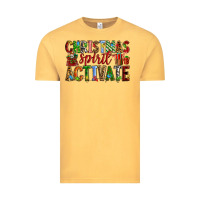 Vintage Mustard Christmas Spirit Activate Vintage Tee - RanaPortraitStore