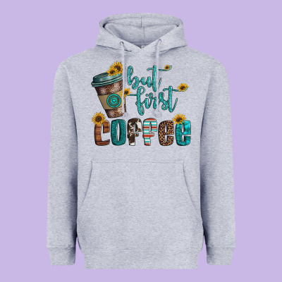 But First Coffee Heavyweight Hoodie Designed By Artiststas