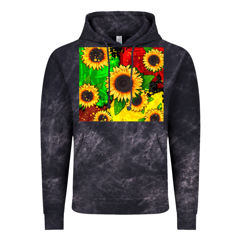 Juneteenth Sunflowers Vintage Hoodie by CowGirlArtShop | Teevron
