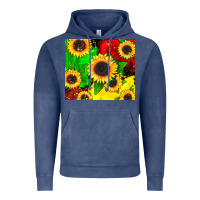 Vintage Denim juneteenth sunflowers Vintage Hoodie - CowGirlArtShop
