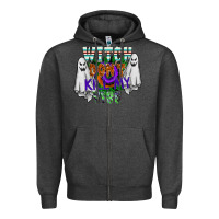 Charcoal Heather witch dont kill my vibe Zipper Hoodie - SublimationCraftShop