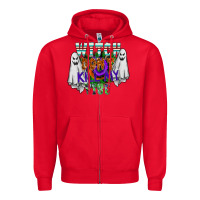 Red witch dont kill my vibe Zipper Hoodie - SublimationCraftShop