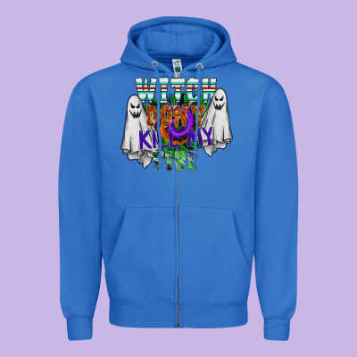 Witch Dont Kill My Vibe Zipper Hoodie Designed By Sublimationcraftshop