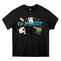Black Counselor Life Heavy Core Tee - LillyAllenDesigns