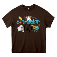 Chocolate Brown Counselor Life Heavy Core Tee - LillyAllenDesigns