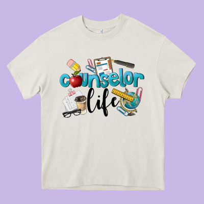 Counselor Life Heavy Core Tee Designed By Lillyallendesigns
