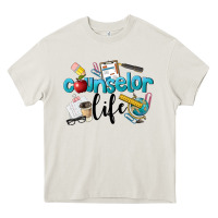 Cream Counselor Life Heavy Core Tee - LillyAllenDesigns