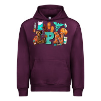 Mauve Wine lpn fall nurse with Urban Hoodie - AdoDesignShop