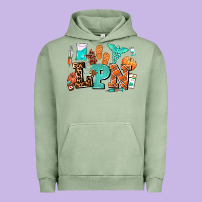 Lpn Fall Nurse With Urban Hoodie Designed By Adodesignshop