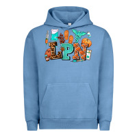 Pigment Pebble Blue lpn fall nurse with Urban Hoodie - AdoDesignShop