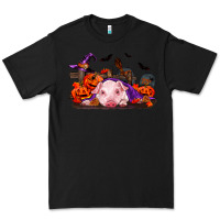 Black Halloween Baby Pig Premium Tee - RanaPortraitStore