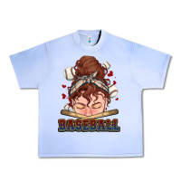Grape Ice Messy bun Baseball Urban Heavy Tee - HowdyJamesFarm