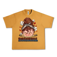 Peanut Butter Messy bun Baseball Urban Heavy Tee - HowdyJamesFarm
