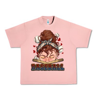Salmon Messy bun Baseball Urban Heavy Tee - HowdyJamesFarm