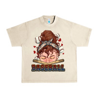 Sandshell Messy bun Baseball Urban Heavy Tee - HowdyJamesFarm