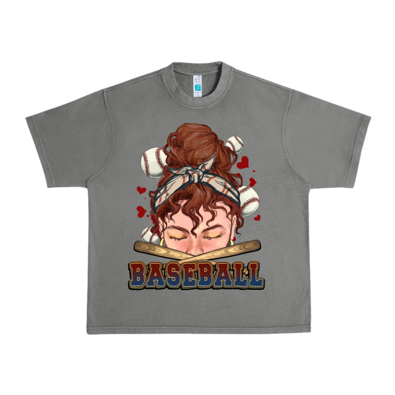 Messy Bun Baseball Urban Heavy Tee by HowdyJamesFarm | Teevron