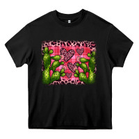 Black valentine's day cactus background Heavy Core Tee - JahusDesignShop