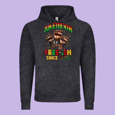 Juneteenth Free Ish Since 1865 Vintage Hoodie Designed By Cowgirlartshop
