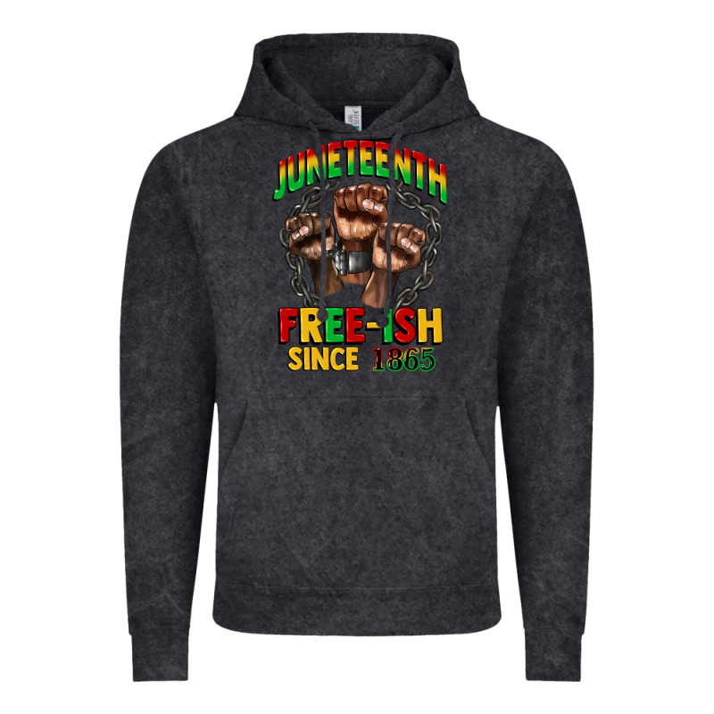 Juneteenth Free Ish Since 1865 Vintage Hoodie by CowGirlArtShop | Teevron