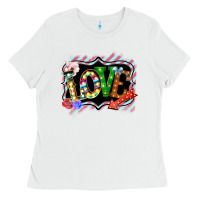 White love frame digital valentines day Ladies Tee - Bettercallsaul