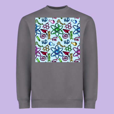 Science Teacher Seamless Pattern Heavyweight Sweatshirt Designed By Bundleandbundleshop