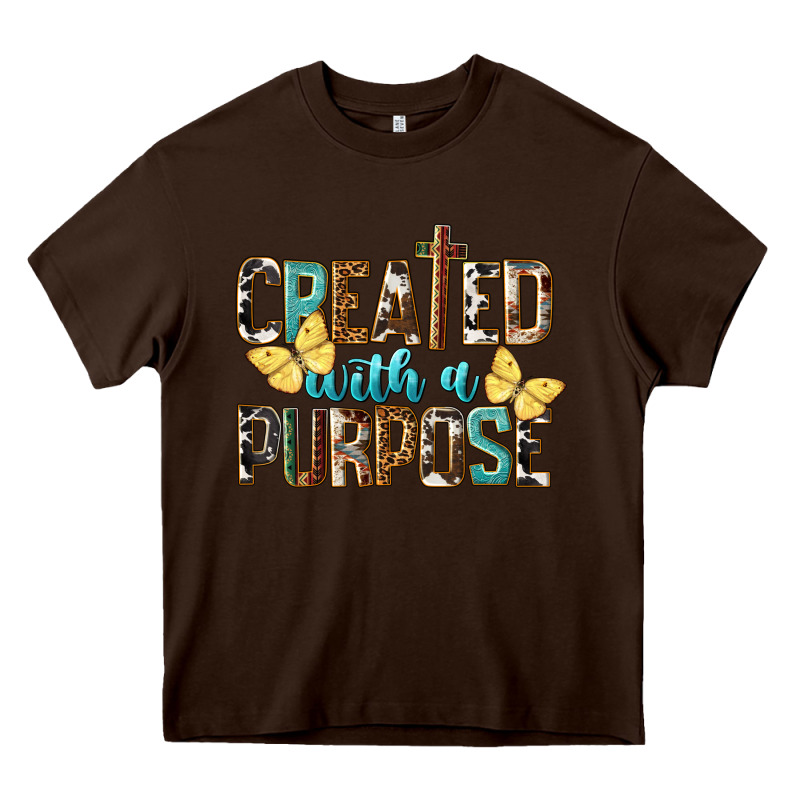 Created With A Purpose Heavy Core Tee by LillyAllenDesigns | Teevron