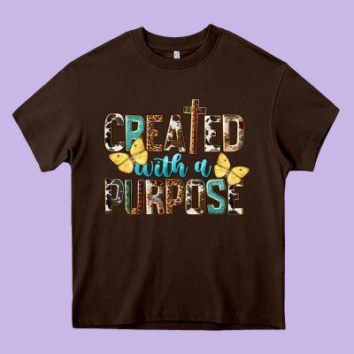 Created With A Purpose Heavy Core Tee Designed By Lillyallendesigns