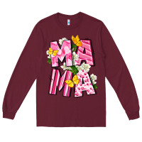 Burgundy Mama Mother's Day Long Sleeve Tee - CowGirlArtShop