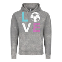 Cloud Rock Soccer Gift for Girls Women I Love Soccer Vintage Vintage Hoodie - minhPixels