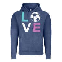 Vintage Denim Soccer Gift for Girls Women I Love Soccer Vintage Vintage Hoodie - minhPixels