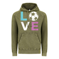 Vintage Olive Soccer Gift for Girls Women I Love Soccer Vintage Vintage Hoodie - minhPixels