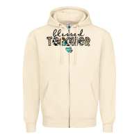 Sandshell blessed teacher Zipper Hoodie - CowhideDigitalArt