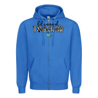 True Royal blessed teacher Zipper Hoodie - CowhideDigitalArt