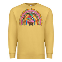 Antique Gold teacher gnome rainbow Premium Sweatshirt - Artiststas