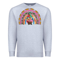 Heather Grey teacher gnome rainbow Premium Sweatshirt - Artiststas