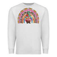 Oatmeal Heather teacher gnome rainbow Premium Sweatshirt - Artiststas