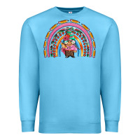 Ocean Blue teacher gnome rainbow Premium Sweatshirt - Artiststas