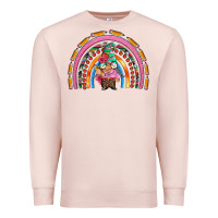 Pale Pink teacher gnome rainbow Premium Sweatshirt - Artiststas