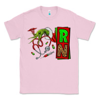 Bubblegum Pink Christmas Character  Nurse Classic Tee - NancyCooperArtShop