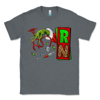Charcoal Heather Christmas Character  Nurse Classic Tee - NancyCooperArtShop