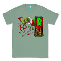 Sage Christmas Character  Nurse Classic Tee - NancyCooperArtShop