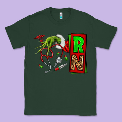 Christmas Character  Nurse Classic Tee Designed By Nancycooperartshop