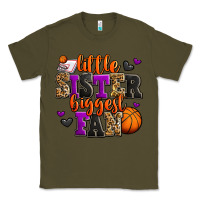 Army Green little sister biggest fan basketball Classic Tee - Jasminsmagicworld
