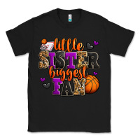 Black little sister biggest fan basketball Classic Tee - Jasminsmagicworld