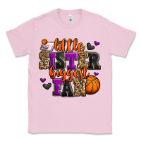 Bubblegum Pink little sister biggest fan basketball Classic Tee - Jasminsmagicworld