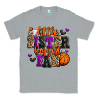 Heather Grey little sister biggest fan basketball Classic Tee - Jasminsmagicworld